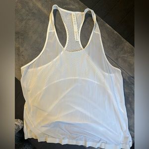 White Lululemon See Through Tank Top